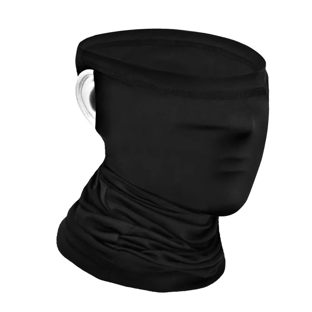 WOSAWE Riding Mask Sunscreen Scarf Outdoor Sports Breathable Ear Hanging Mask Headband Ice Silk Sunscreen Mask  BL314