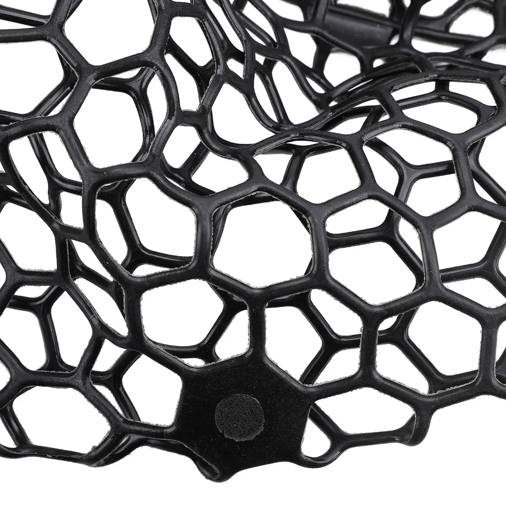 PVC Fishing Replacement Net 79cm Depth Foldable Fishing Landing Net 59cm Diameter Black Fishing Landing Mesh