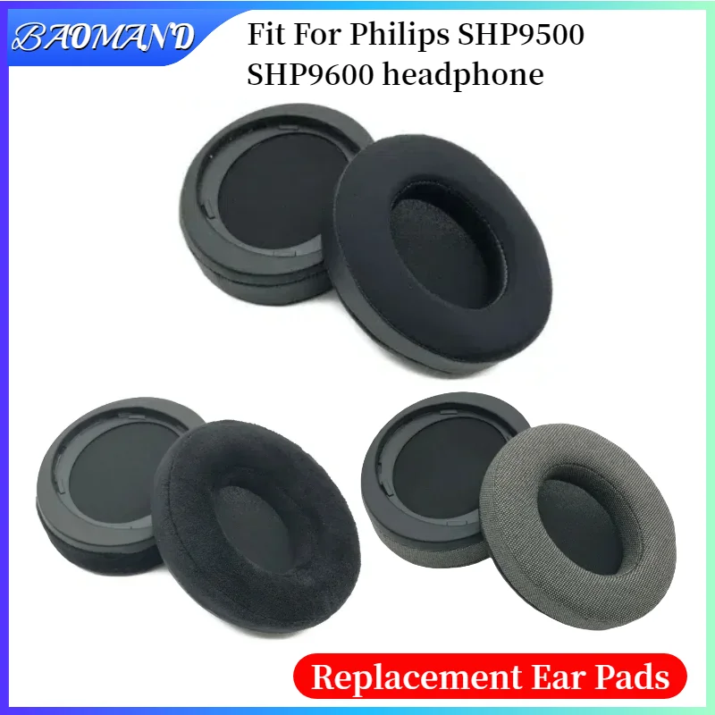 

Ear pads for Philips SHP9500 SHP9600 Earmuffs Headphones Mesh Foam Protein Leather Ear Cushion Accessories