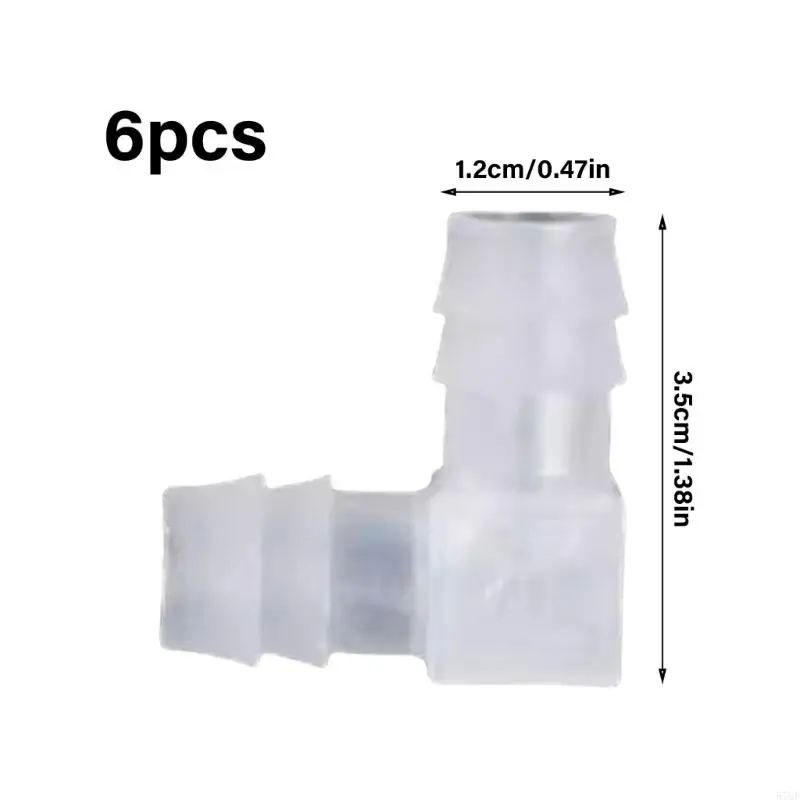 57qf 6pcs -дюймовый шланг BARB 90 градусов локтевой локоть Litting Water Tipe Connecter Легко использовать