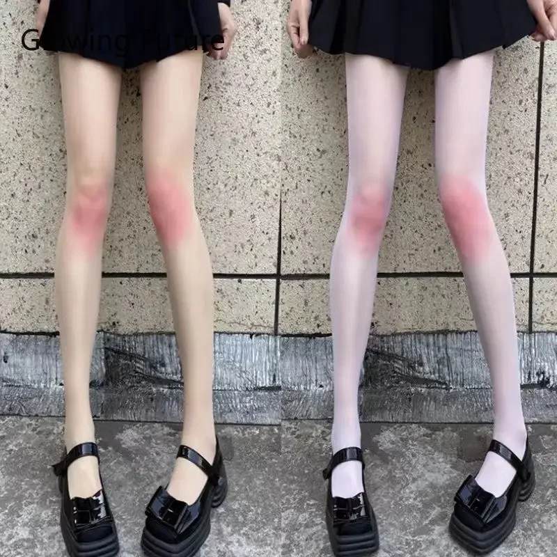 

Fashion Sexy Lolita Blush Women Body Stocking Trendy Fishnets Cute Kawaii Transparent Womens Tights Hot Thin Pantyhose Sex Socks