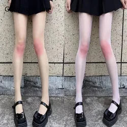 Fashion Sexy Lolita Blush Women Body Stocking Trendy Fishnets Cute Kawaii Transparent Womens Tights Hot Thin Pantyhose Sex Socks