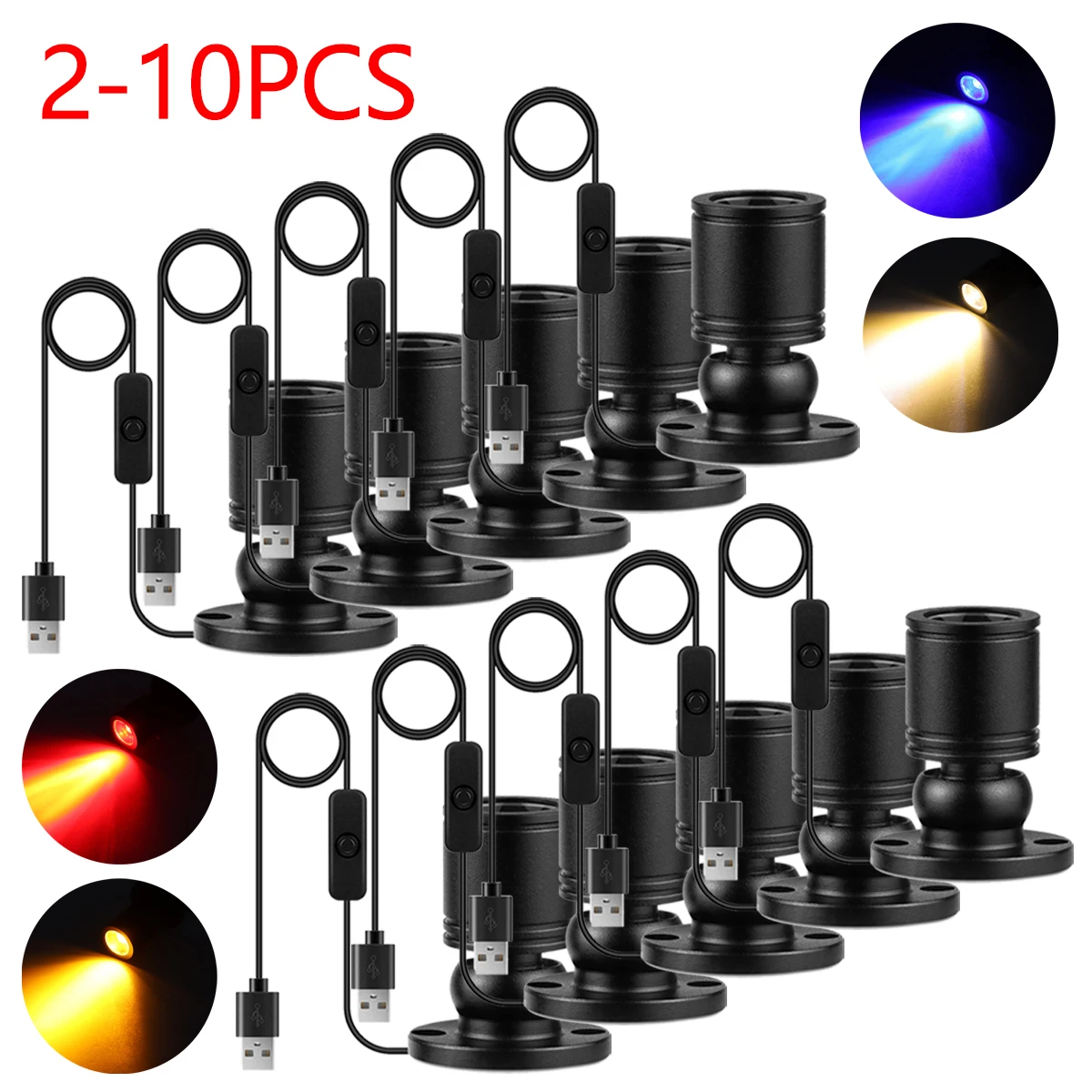 10/8/6/4/2Pcs Led C…