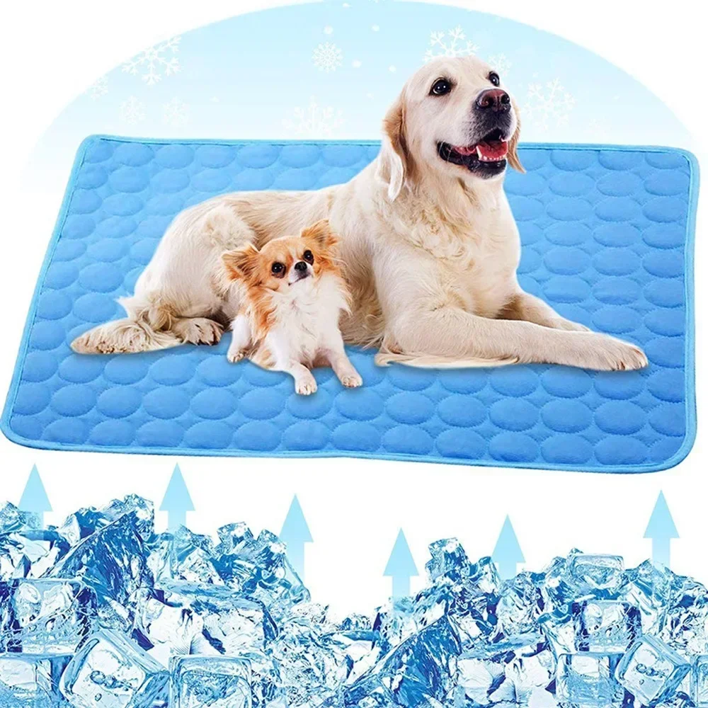 

Pet Summer Cooling Pad Self-Cooling Ice Silk Pet Bed Dog Cat Nest Breathable Cooling Cooling Sleeping Pad
