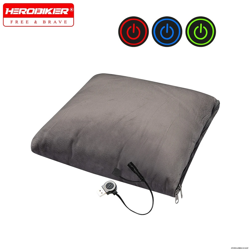 

Electric Heated Throw Pillow USB Electric Heating Pillow for Lumbar Support Heating Thermostat Heating blanket for Office Chair