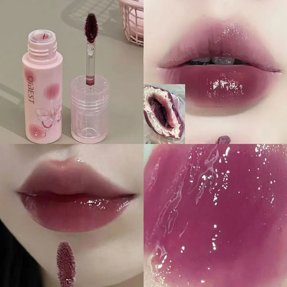 New Sexy Water Light Mirror Lip Glaze Glass Jelly Lips White Tender Korean Lasting Girl Moisturizing Lipcare Lipstick Nourishin