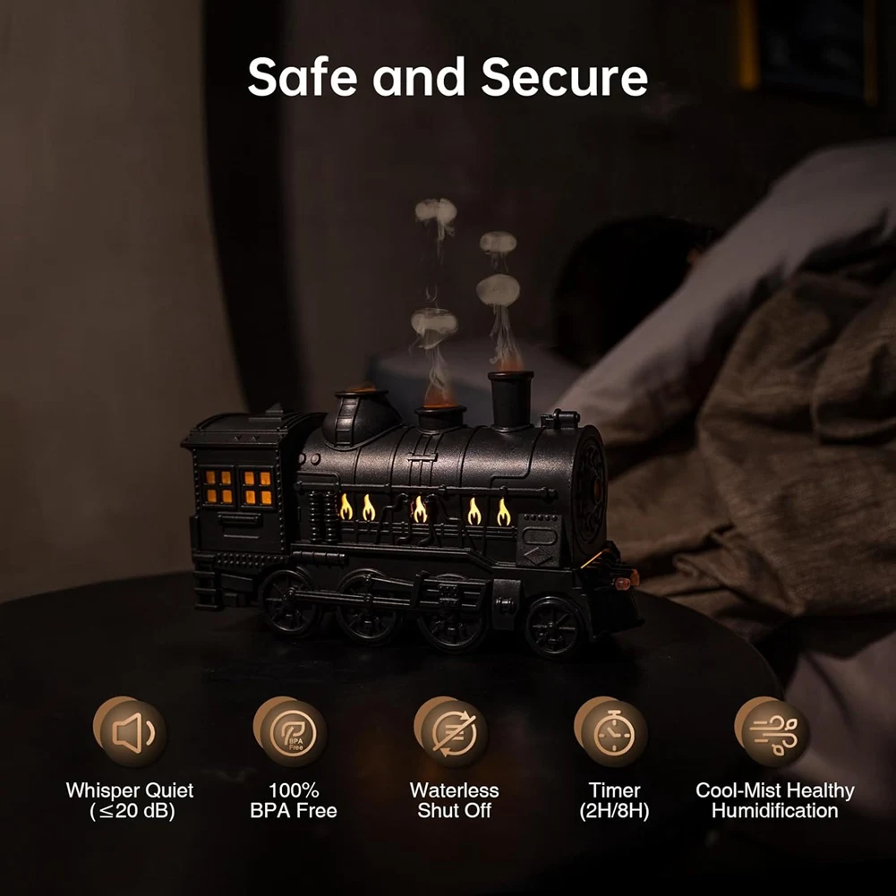 

ABKW-увлажнитель с автоматическим отключением, диффузор эфирного масла, 2 лампы, 2 режима тумана, функция прохладного тумана для домашнего офиса, спальни