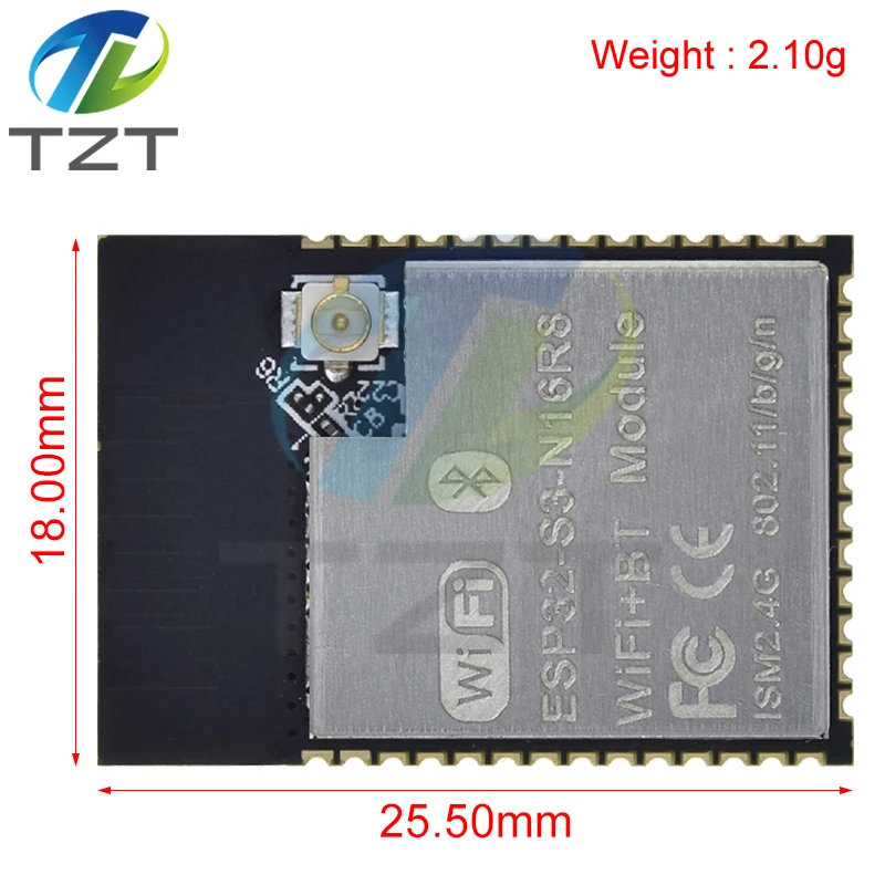 ESP32-S3 Dual Core 32-bit LX7 MCU RF Bluetooth 5 WiFi Module 802.11b g n 20 DdBm ESP32-S3-WROOM-N16R8