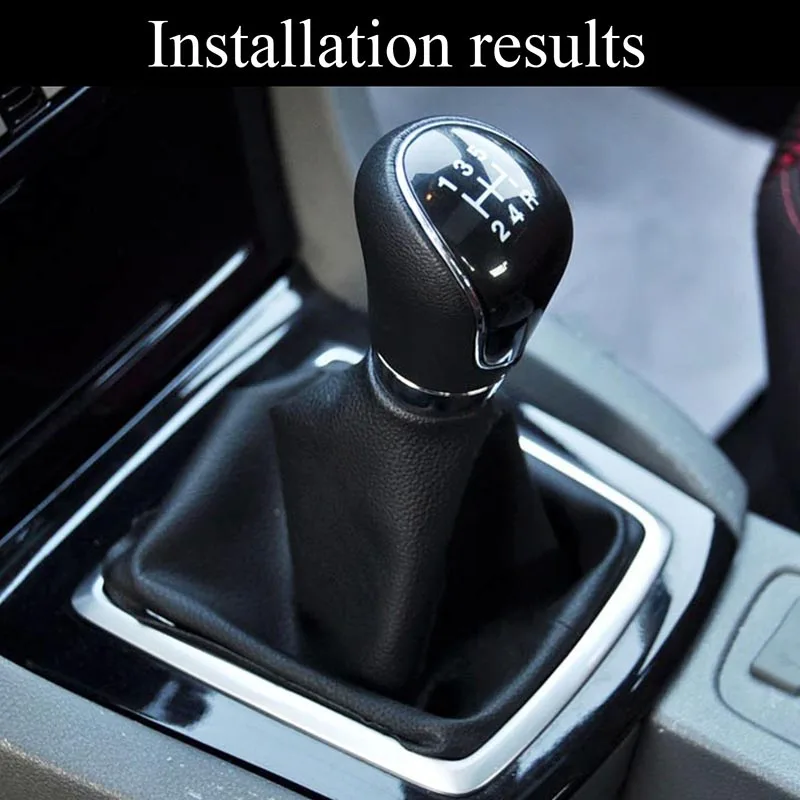 5 Speed Gear Shift Knob Stick Lever Knob With Gaitor Boot Cover For Ford Focus 2 MK2 FL MK3 MK4 MK7 Mondeo Fiesta Galaxy