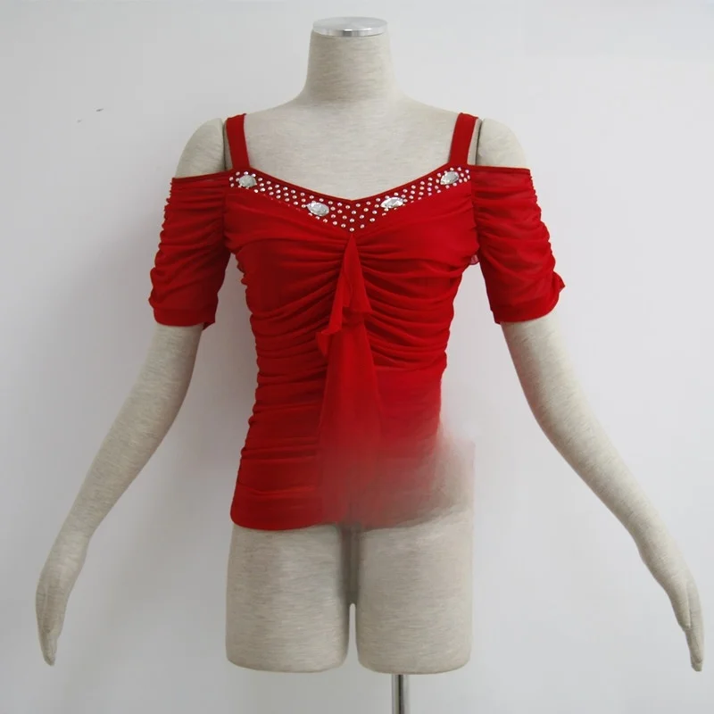 rose-dance-99-top-a-maniche-corte-per-danza-moderna-uniforme-da-pratica-per-donne-adulte-abbigliamento-per-danza-latina-con-scollo-a-v-in-cotone