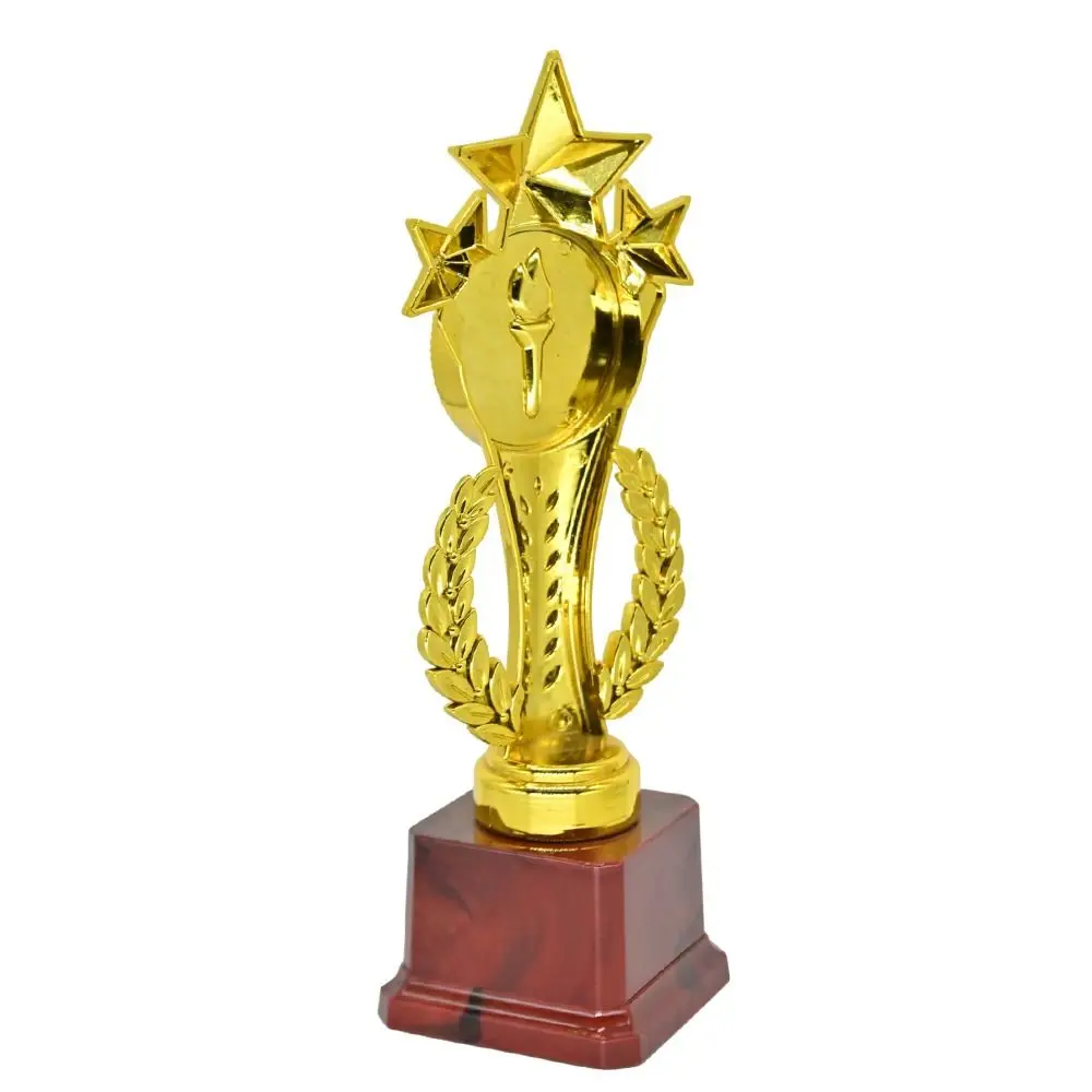 البلاستيك المنافسة الكأس ميدالية 19/24/28.5 سنتيمتر الذهب اللون ميداليات تذكارية متعددة الحجم الفائز جائزة لعبة الكأس لمنافسة الفريق