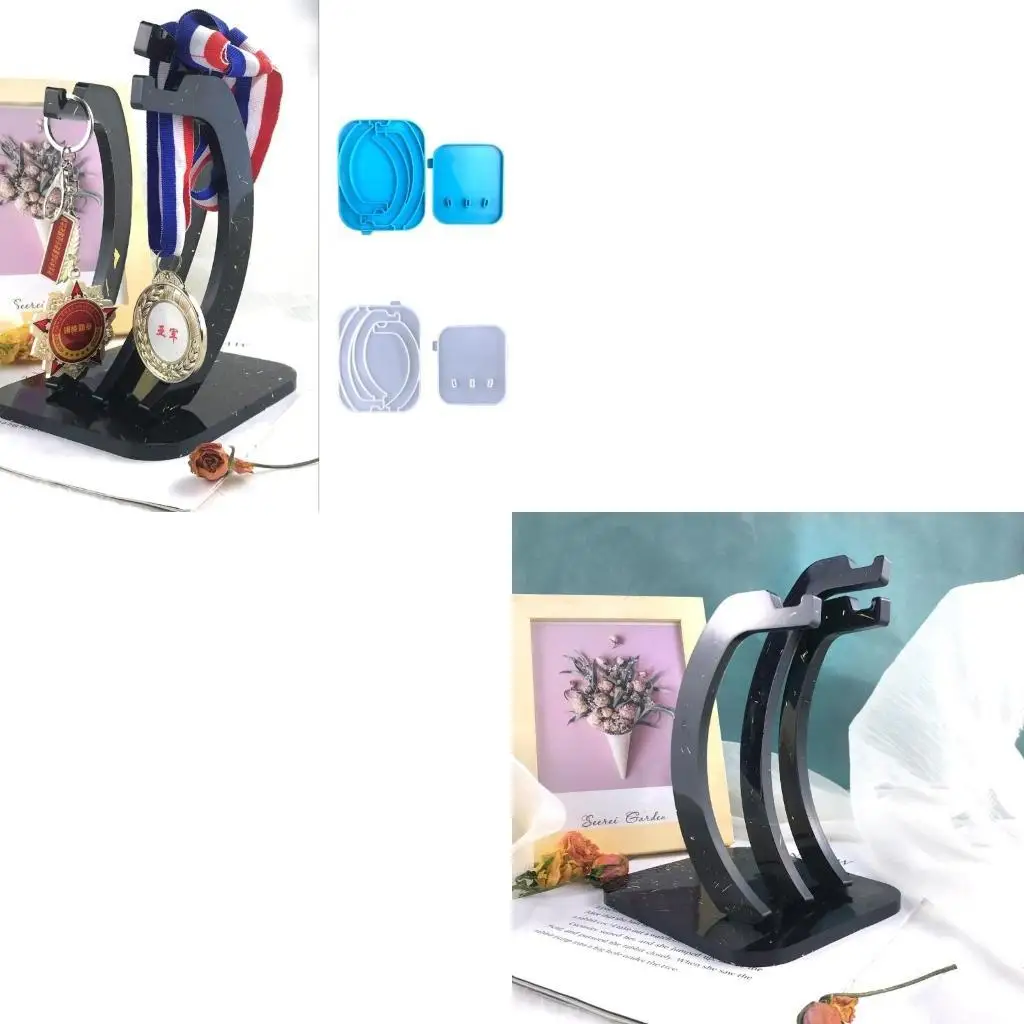 

9HJK 2PCS/SET COMPLEST COMPER HOLDER Держатель формы набор ювелирных изделий Организатор из силиконовой формы силиконовой формы