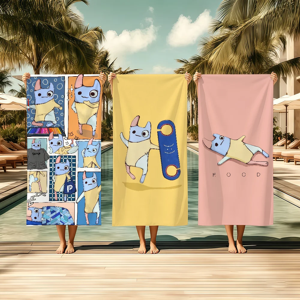 B-BadS B-BuddyS Towel Textile Bathrobe Beach Quick-Drying Lightweight Portable Camping Swim Pool Travel