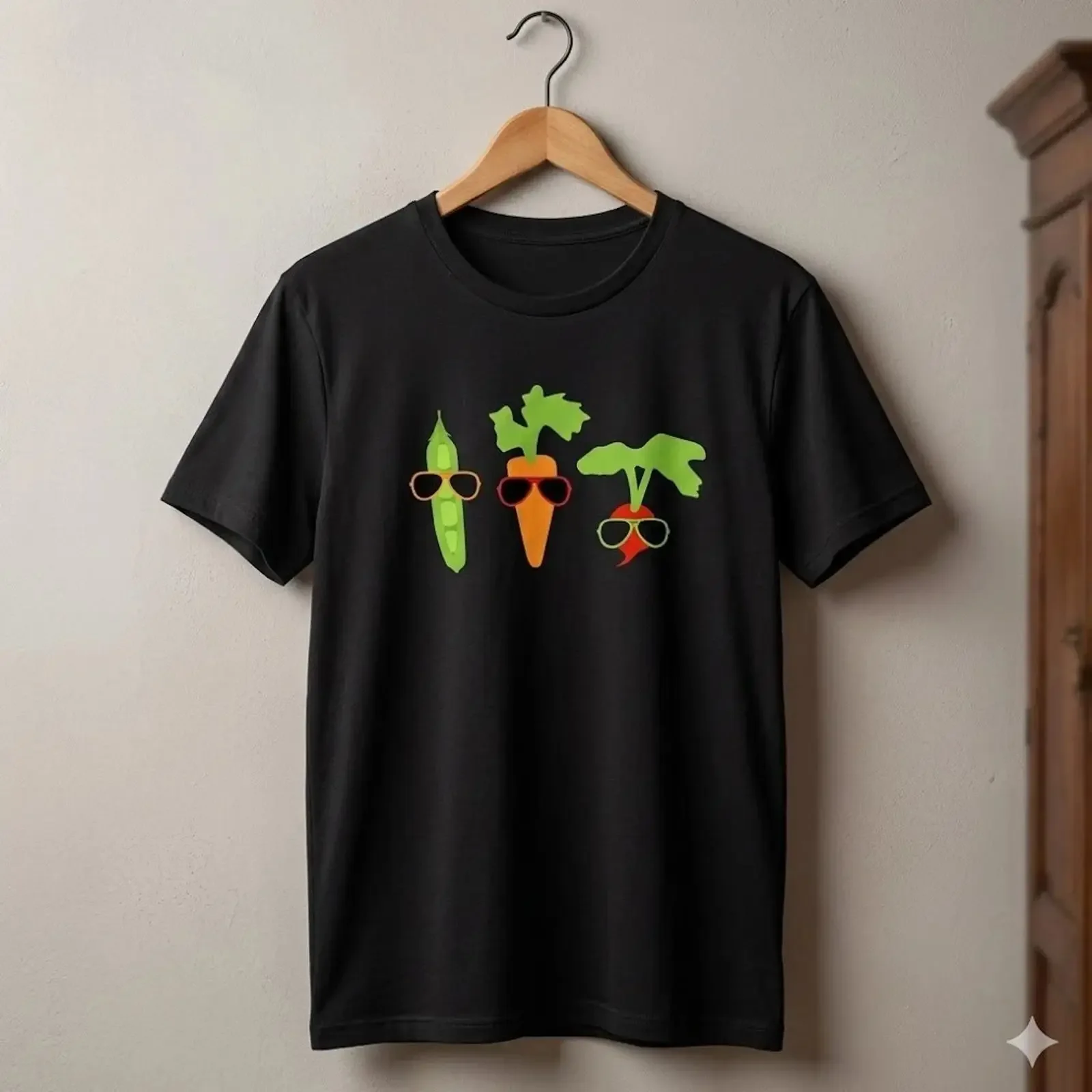 Cool Veggies Sunglasses T Shirt Funny Vegetable Gardening H172 vintage Washed Unisex streetwear fashion Comfortable graphic