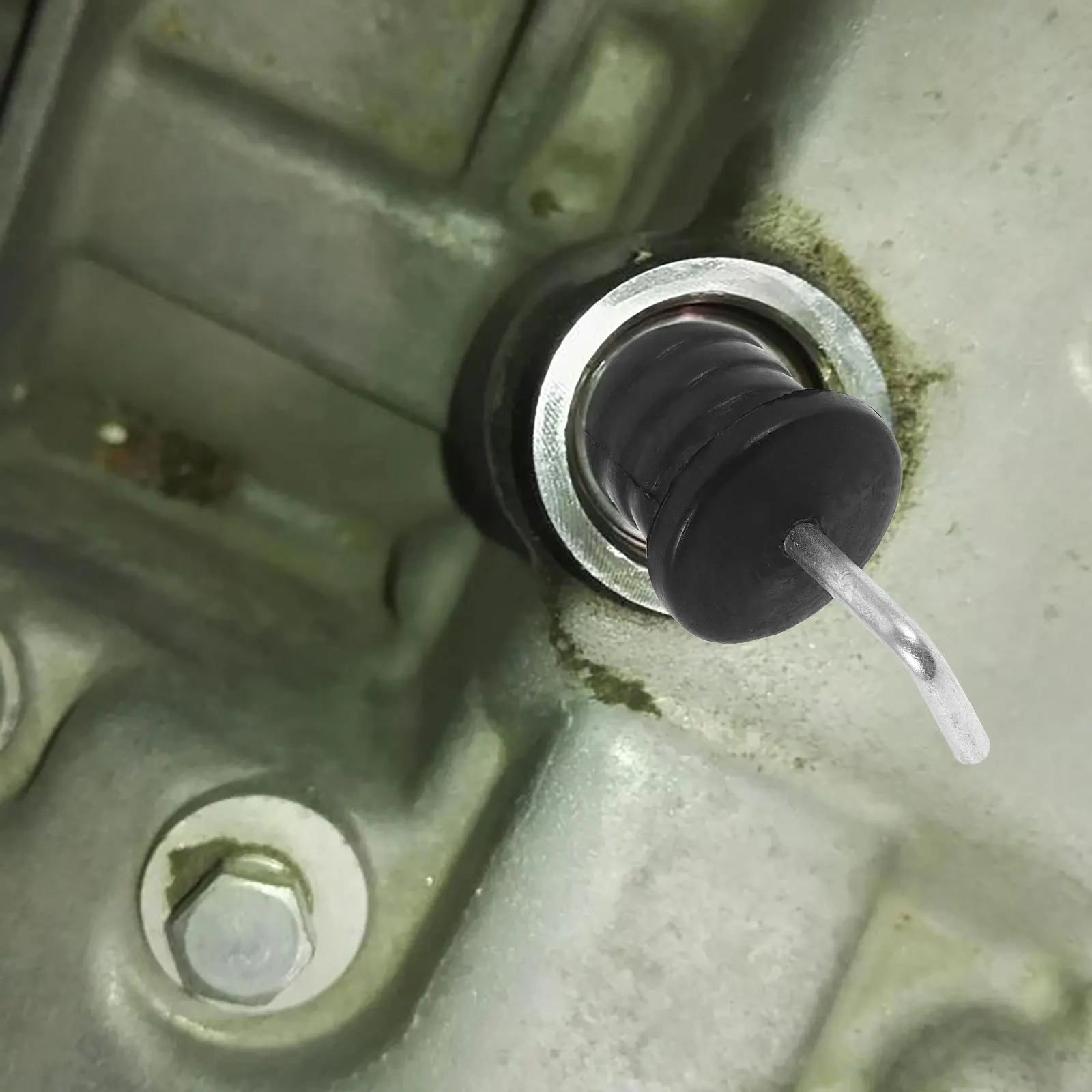 

Car Transmission Filler Cap Compatible for 25615- -004 Rubber Iron Durable Transmission Filler Cover Replacement Auto