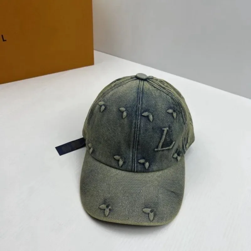

Ball Caps Hats Designer Denim Hat Fashion Du Tongue Cowboy Hats Classic Embroidered Baseball Cap for Men Women Retro Sunshade Si