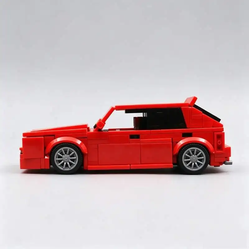 433PCS Delta Integrale Rally Car MOC Custom Building Blocks Classic Sports Vehicle Model Creative Assembly Educational Toy Gifts