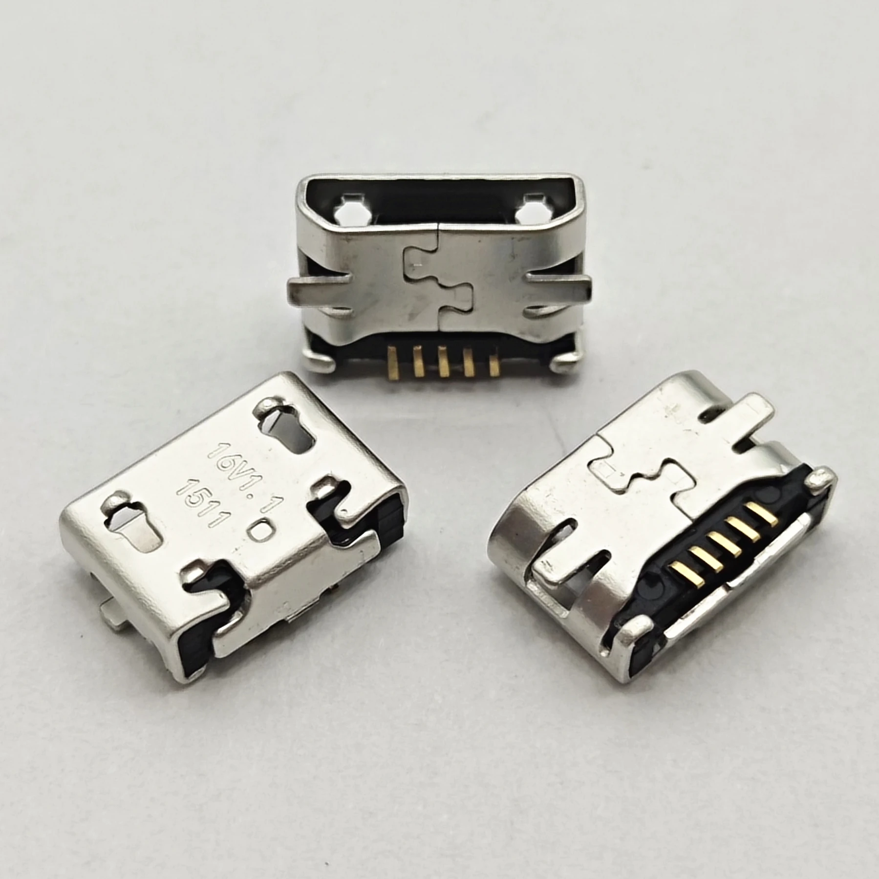 10-100pcs Micro USB 5pin SMD Connector Carregamento Peças de reparo do soquete do porto para NOKIA N215 N225 N207 208 N220 230 Universal