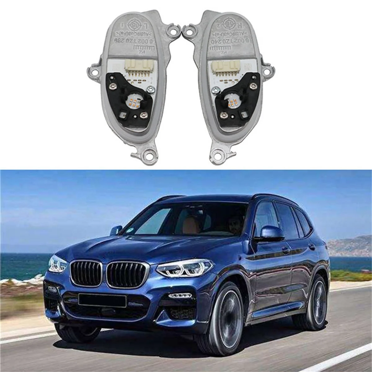 Full LED Headlight Signal Indicator Light Module for BMW X3 G01 2017-2018 63117466110 7466110