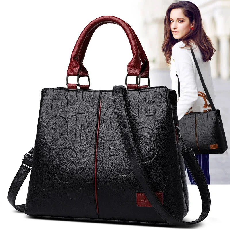 

Luxury Designer Women's Crossbody Shoulder Bag Large Capacity Travel Handbag Casual PU Leather for Ladies