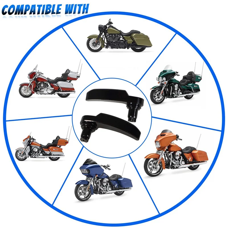 

Motorcycle Saddlebag Latch Kit Saddle Bag Lifter For Davidson Touring Street Glide, Electra Glide 2014-2021