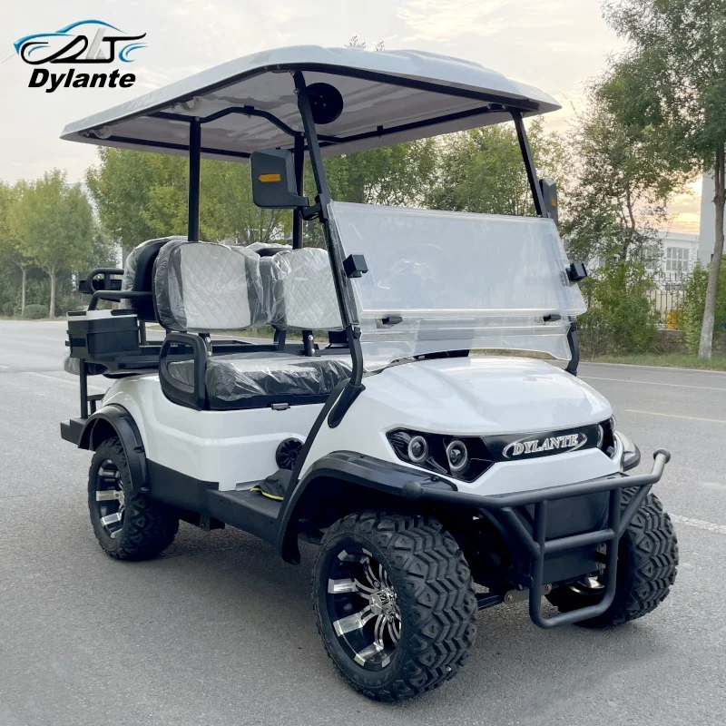 Wholesale 4 Seater 4KW 5000W Utility Vehicle Mini Hunting Electric Golf Cart Street Legal 72V Lithium Battery ATV Club Car