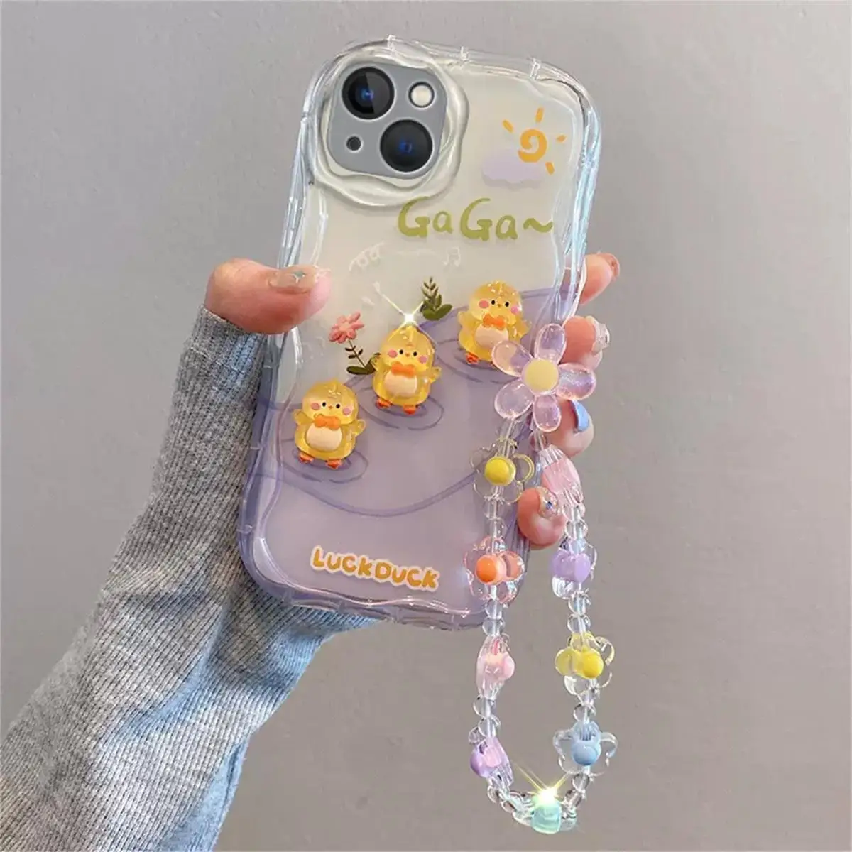 3D Bear Hang Phone Case for Xiaomi POCO X5 X3 X6 Pro X4 NFC GT F3 F4 M3 M4 M6 Pro 12 11 Lite 5G NE 12T Cute Bracelet Cover Couqe