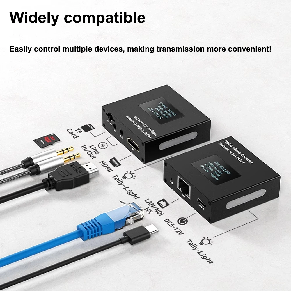 Imagem -04 - Link pi Minienc1 Codificador Hdmi Streaming Portátil hd 1080p60 Rtsp Rtmp H265 Placa de Captura de Codificador de Vídeo de Transmissão ao Vivo