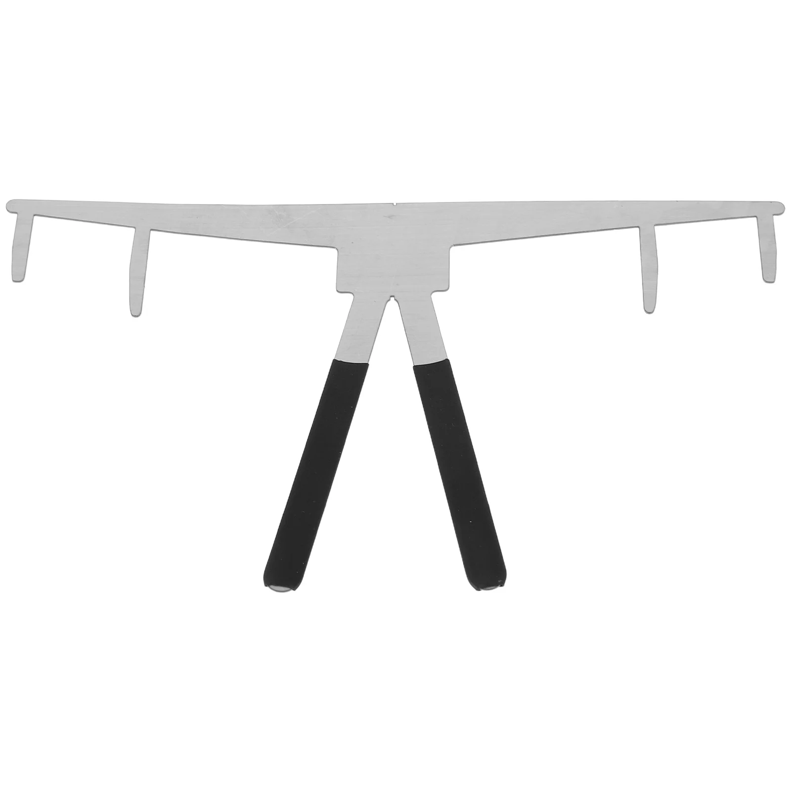 مسطرة حواجب من الفولاذ المقاوم للصدأ مع نظام تحديد المواقع ثلاثي النقاط لرسم الحواجب الدقيق وتشكيل الوشم الاحترافي