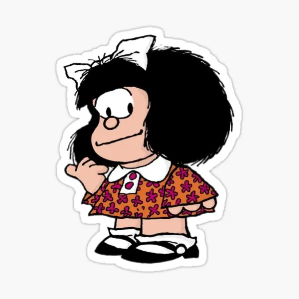 Mafalda Quino Anime Cartoon Sticker Laptop Motorcycle Truck Car Camper Bicycle Waterproof PVC Decal Assecories Customized Size