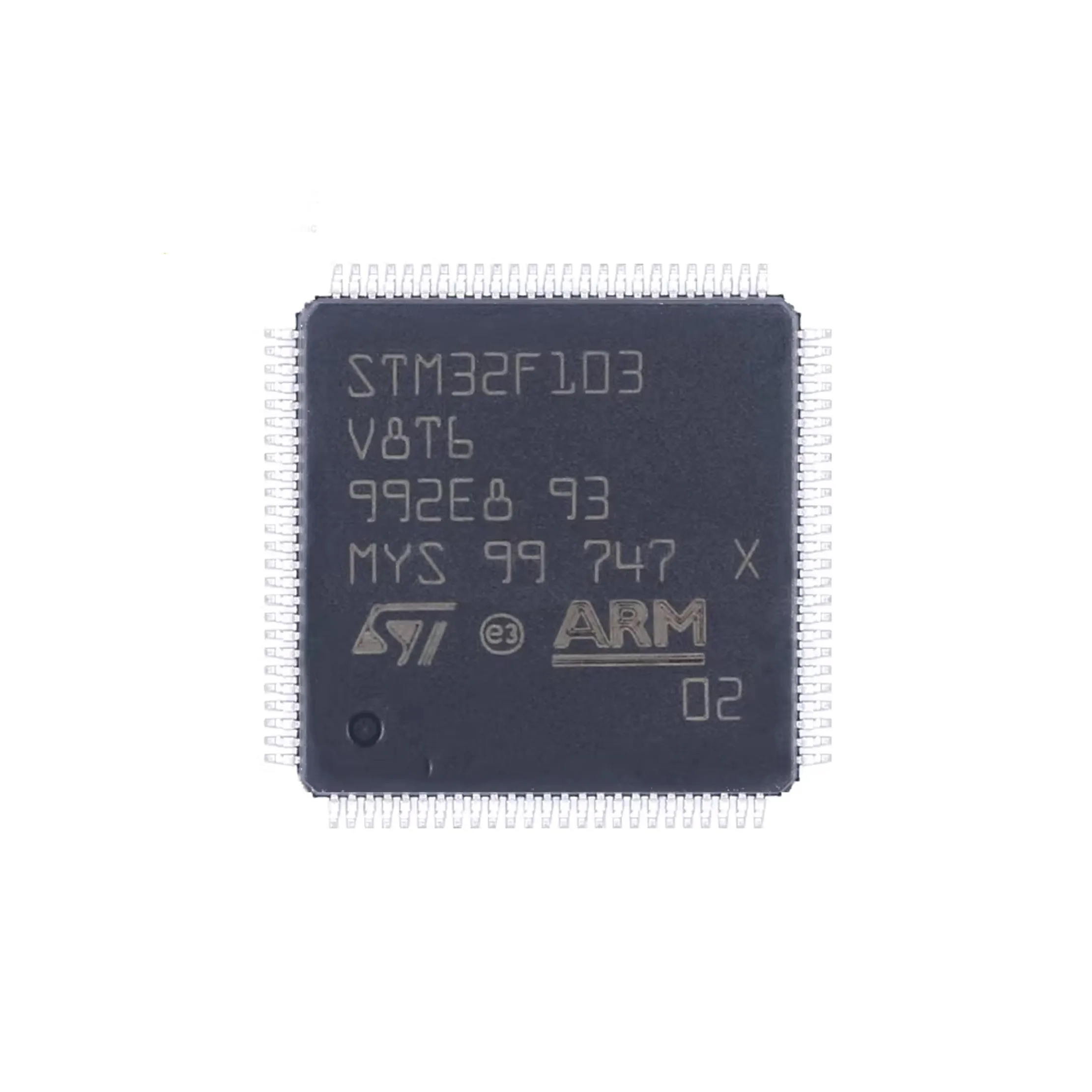 1pcs Brand new, factory-sealed STM32F103V8T6 LQFP-100 ARM Cortex-M3 32-bit microcontroller - MCU