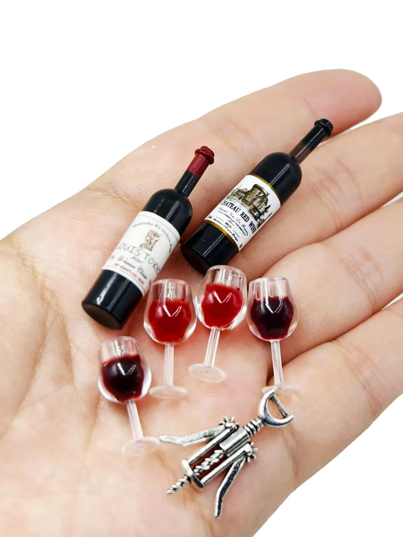 Dollhouse Mini Wine Champagne  - Miniature Terrain Set ulasan dan harga
