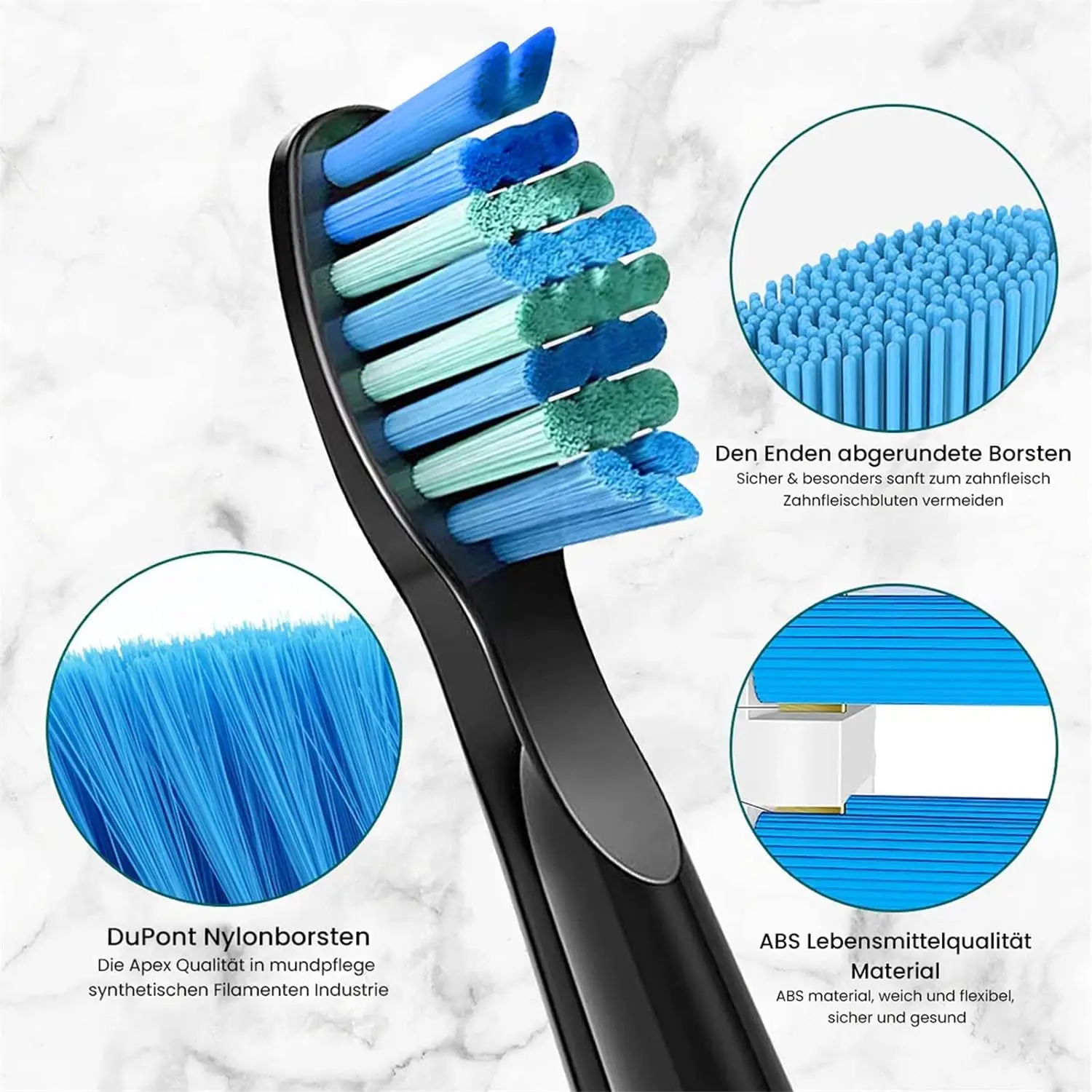 5/10/16 Pcs Replacement Brush Heads For Seago For Fairywill Electric Toothbrush Head Dupont Bristle Brush Refill Tooth Clean image 3