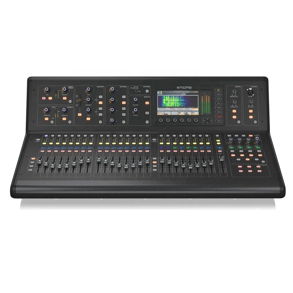 Midas-Boîte de centre commercial numérique en direct M32, ensemble de boîtier de scène DL16, équipement de son audio, système Pa, console de studio numérique, scène