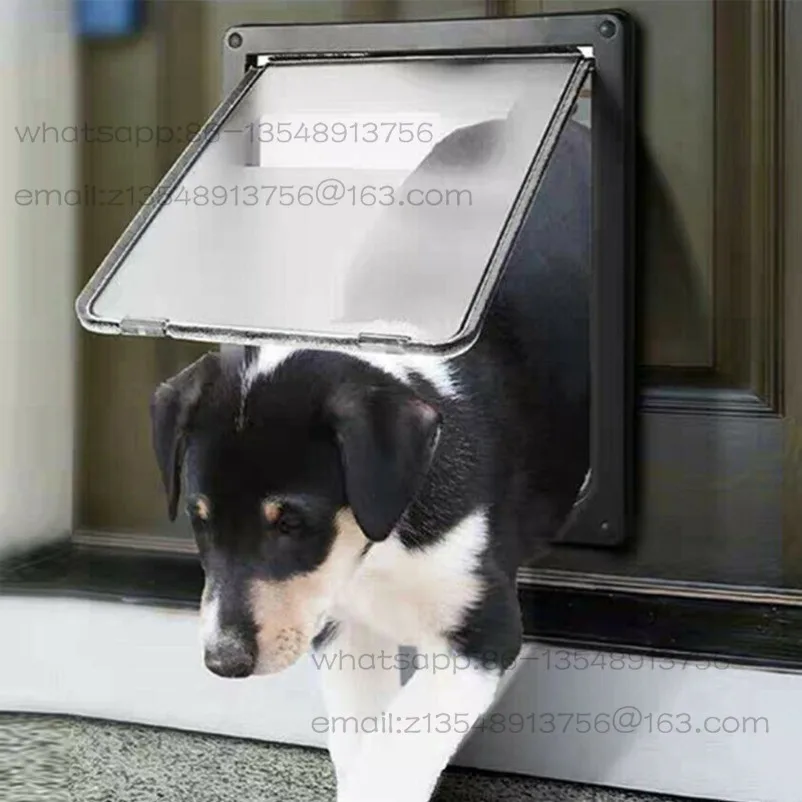 Pet Dog Door, Pet Door Opening, Big Dog, in And Out of The Door Opening, White Kennel, Free Entry and Exit, Indoor Large Dog