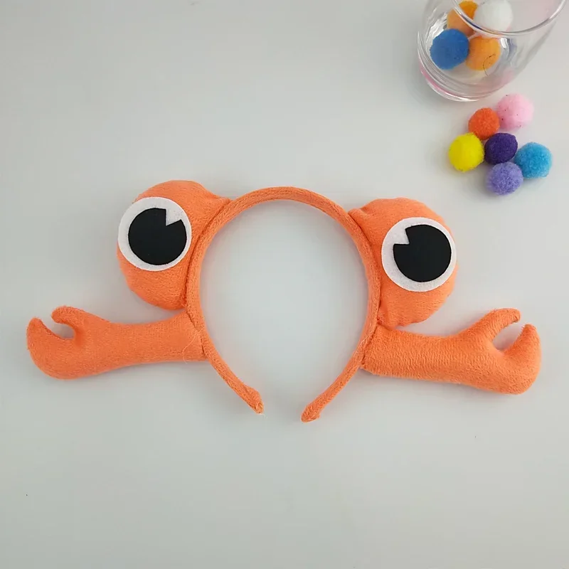 Adults Kids Boy Crab Fish Ears Headband Hairband  Animal Gift for Birthday Party Cosplay Costume Christmas Halloween