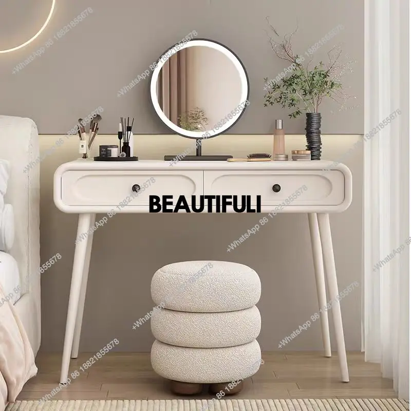 

Stool Chair Mirror Vanity Tables Storage White Girl Makeup Vanity Tables Bedroom Wood Modern Coiffeuse De Chambre Home Furniture