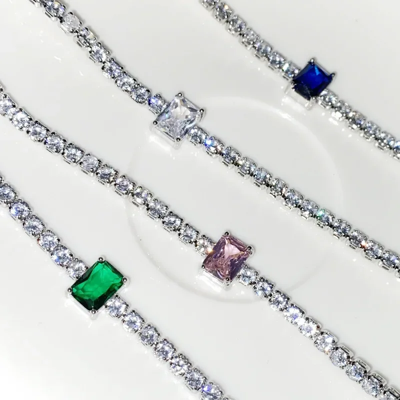 

MDL Moissanit. Style Season's Most Popular Bracelet, 18K, Simple Rainbow Goddess.