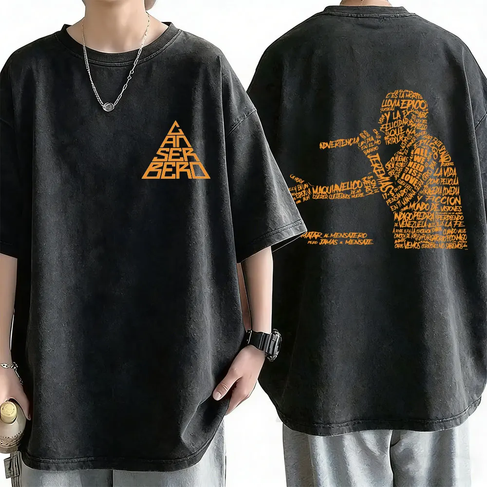 

Rapper Canserbero Vintage Washed T-shirt All We Need Is Love Graphic T Shirt Summer Men Women Hip Hop Fashion Oversized T-shirts