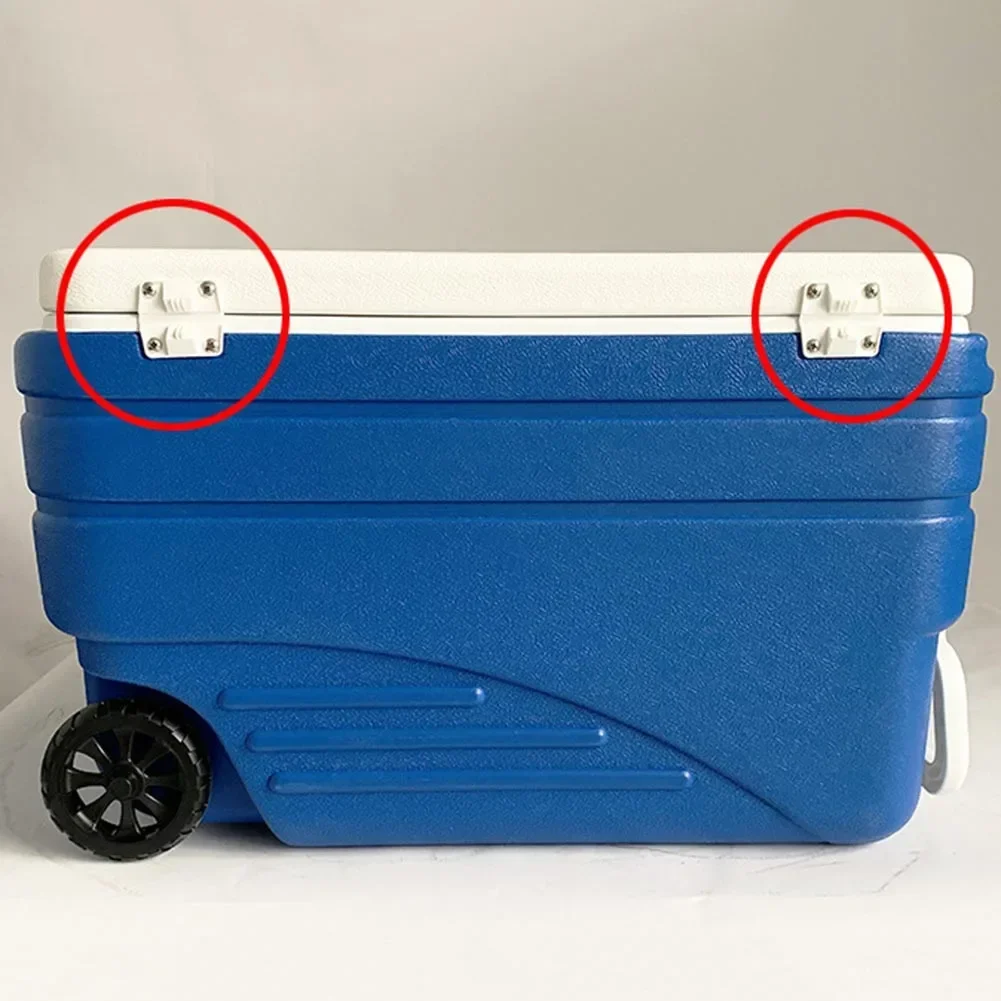 Plastic For COOLER PLASTIC HINGE SET REPLACEMENT 2x HINGES 8x SCREWS 5283-1141  4*16mm Screw Furniture Hardware