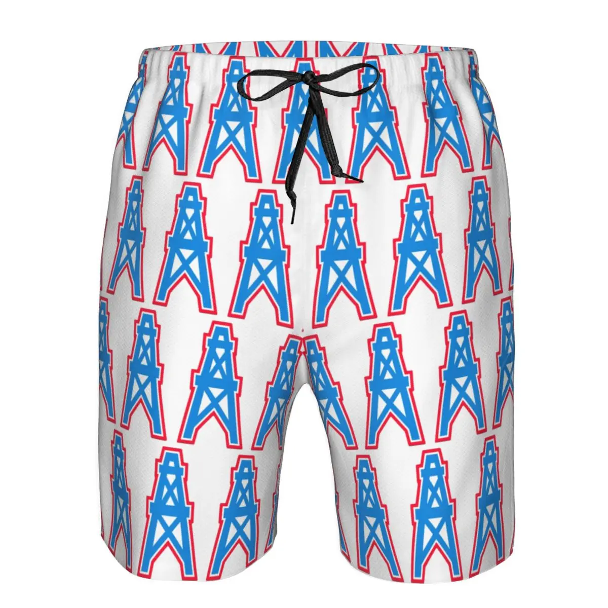 Houston Oilers T-Shirt1980 Houston Oilers Trunks Beach Board Shorts Casual Quick Dry Swim Summer Men Pants
