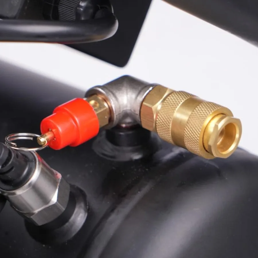 ضاغط هواء فائق الهدوء 1.6 جالون 110 فولت 60 هرتز تصميم خزان فولاذي خالي من الزيت مع مستوى ضوضاء 75 ديسيبل وعجلات مدمجة مثالية لـ Sp #4