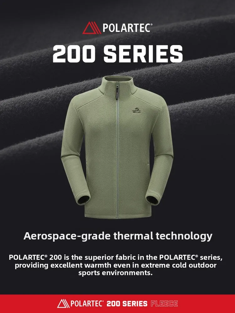 سترة صوفية للرجال من سلسلة Pelliot P للاستخدام الخارجي، مصنوعة من Polartec 200، دافئة وقابلة للتنفس ومقاومة للتآكل، مناسبة لل...