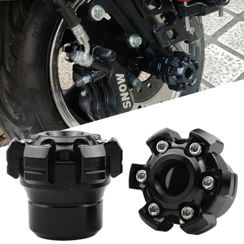 1Pair Motorcycle Frame Slider Wheel Crash Protector Motorbike Falling Protection Front Fork Cup Moped Scooters Accessories