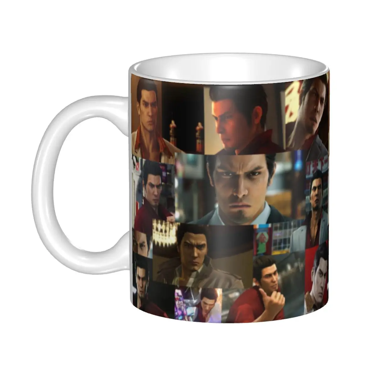 

DIY Kiryu Kazuma Yakuza Montage Ceramic Mug Personalized Coffee Cup Creative Present