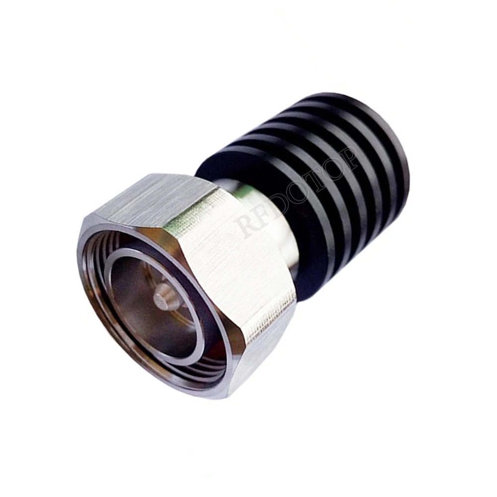 5W 3Ghz/4Ghz/6Ghz L29 DIN Male Plug RF Coaxial Termination Dummy Load 50 Ohm Connector Socket Brass Straight Coaxial RF Adapter