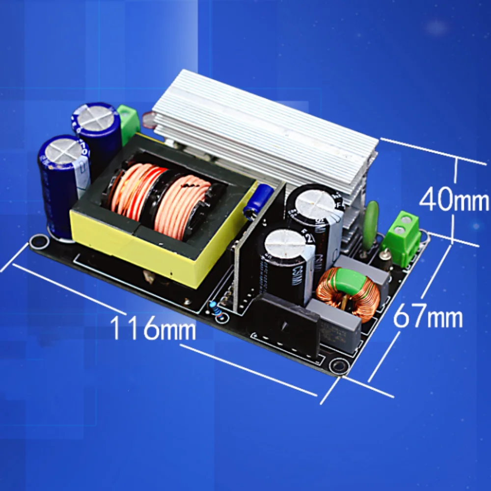 Imagem -06 - Senoidal Wave Amplificador de Áudio Interruptor de Alimentação Board Comutação de Tensão Dupla dc 30 v 40 v 50 v 60 v 70 v 80v 600w