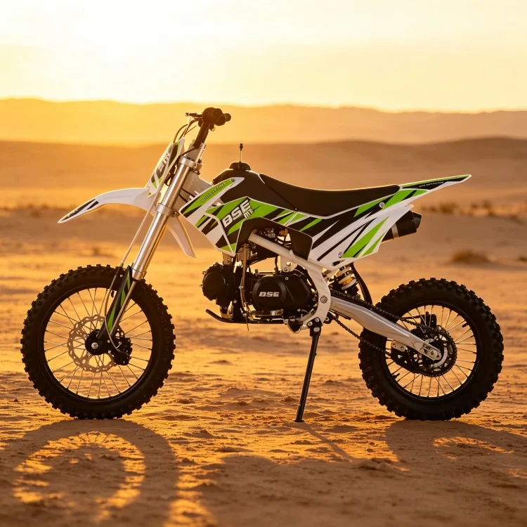 Lightweight Design4 Stroke Air Cooled Horizontal Single Cylinder 125CC Dirt Bike Off Road Motorcycle Kick Start Pit BikeOutdoor