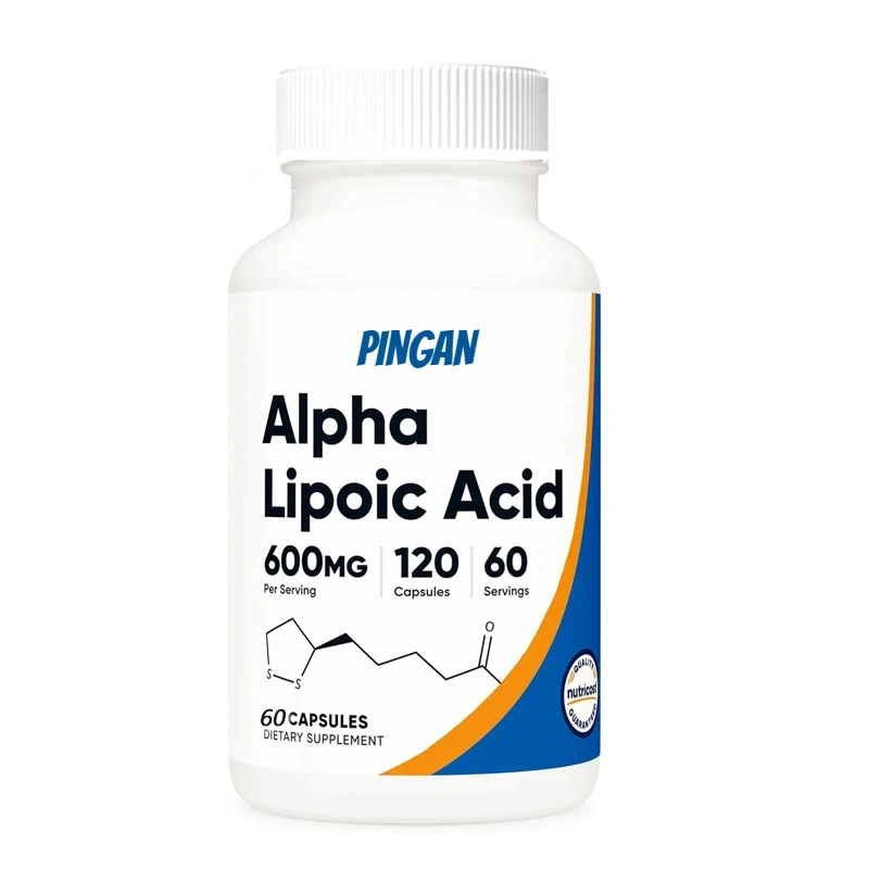 Alpha Lipoic Acid 600mg Per Serving, 60 Capsules, 30 Servings - Plant-based Capsules, Non Genetically Modified