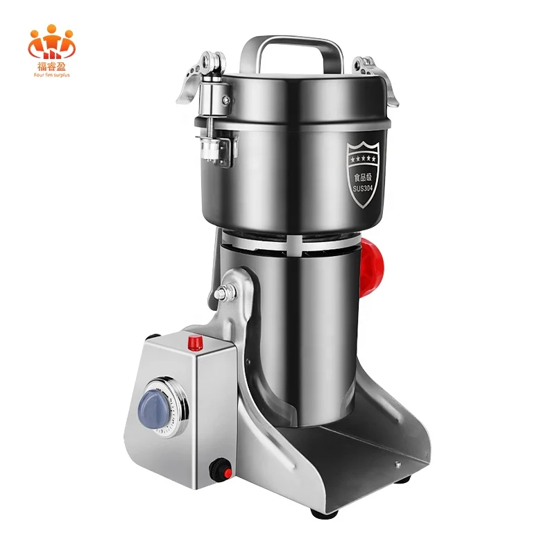 

800G Electric Moulin A Cafe Stainless Steel Maize Grinder Professional Mill Molino De Maiz Flour Powder Grinder Pulverizer